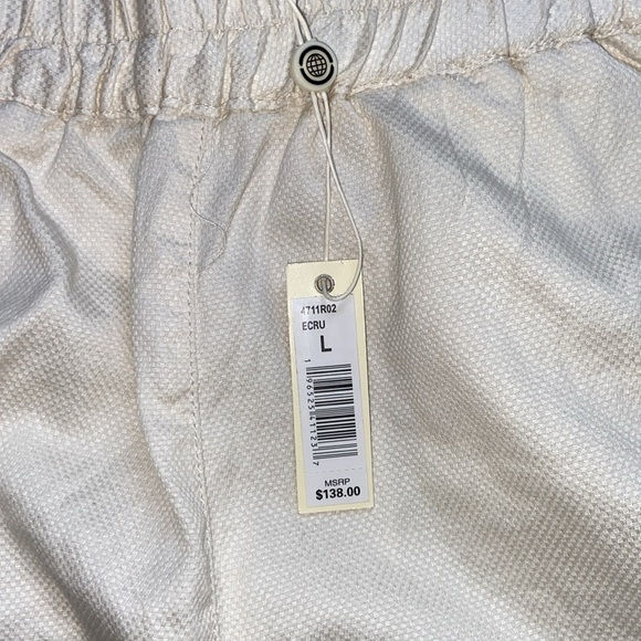 NWT Max Studio Textured Twill Barrel Leg Pull On Trousers, size Large - Picture 7 of 13
